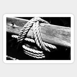 Rope and wood Sticker